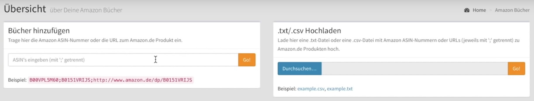 AutorenTools Buch erfassen